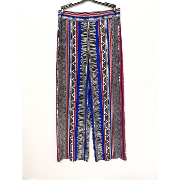 Attitudes By Renee Geometric Design Pants Size Medium Pull On - Picture 2 of 5